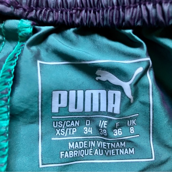 Puma Dri-fit shorts in metallic iridescent purple green, extra small - Picture 6 of 7